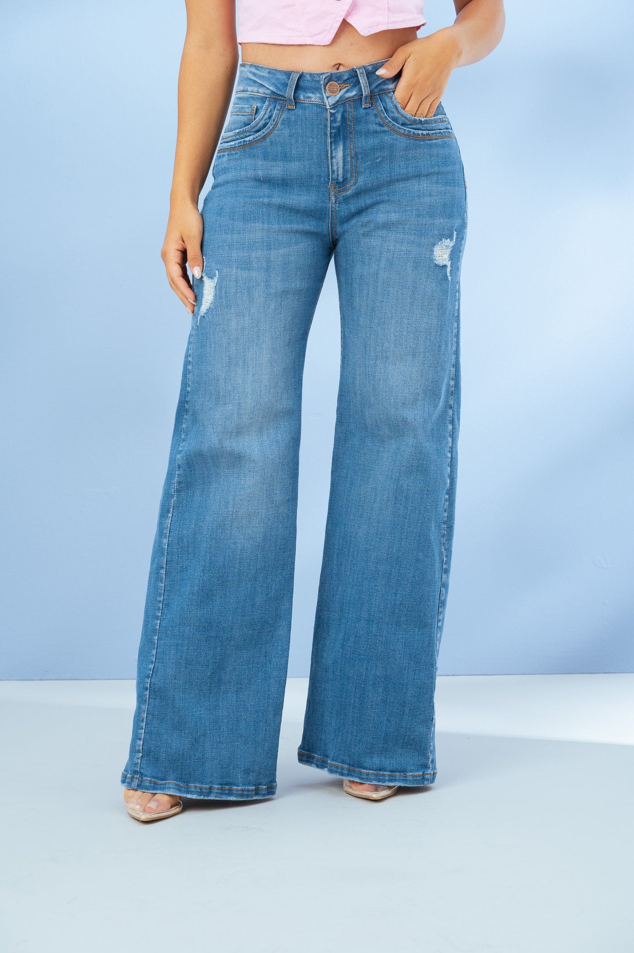 MOMFLARE AZUL MEDIO REF. 1332 - Detalle frontal